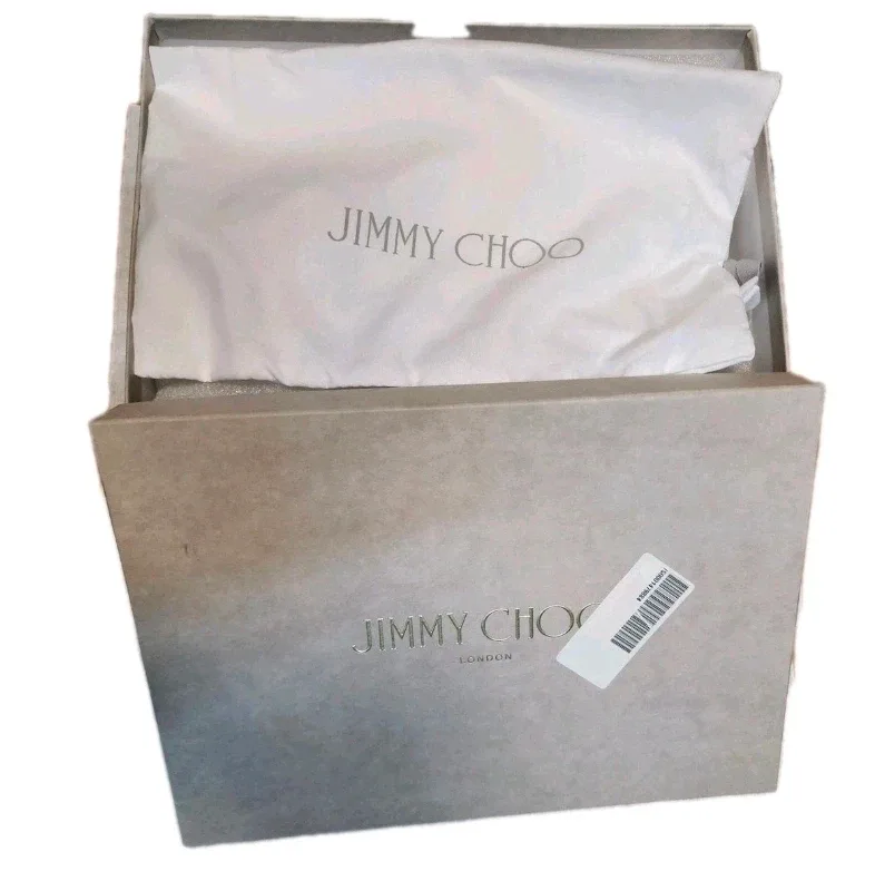 Jimmy Choo White Heels, Size 37, New in Box image indicator(4)