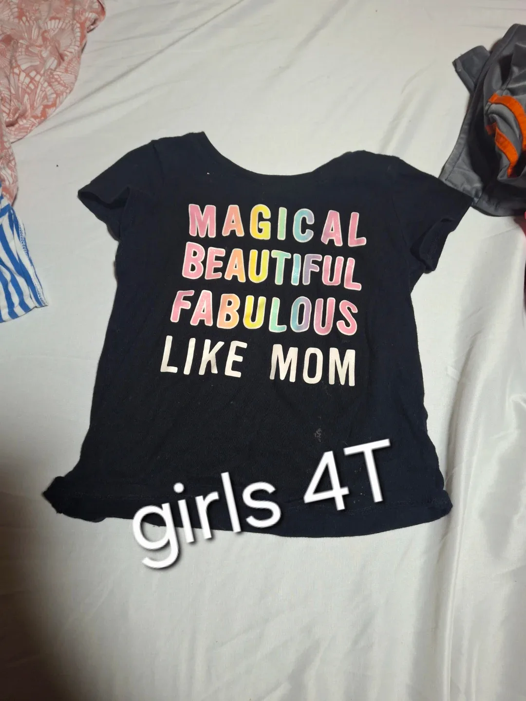 Girls 4T Black T-Shirt