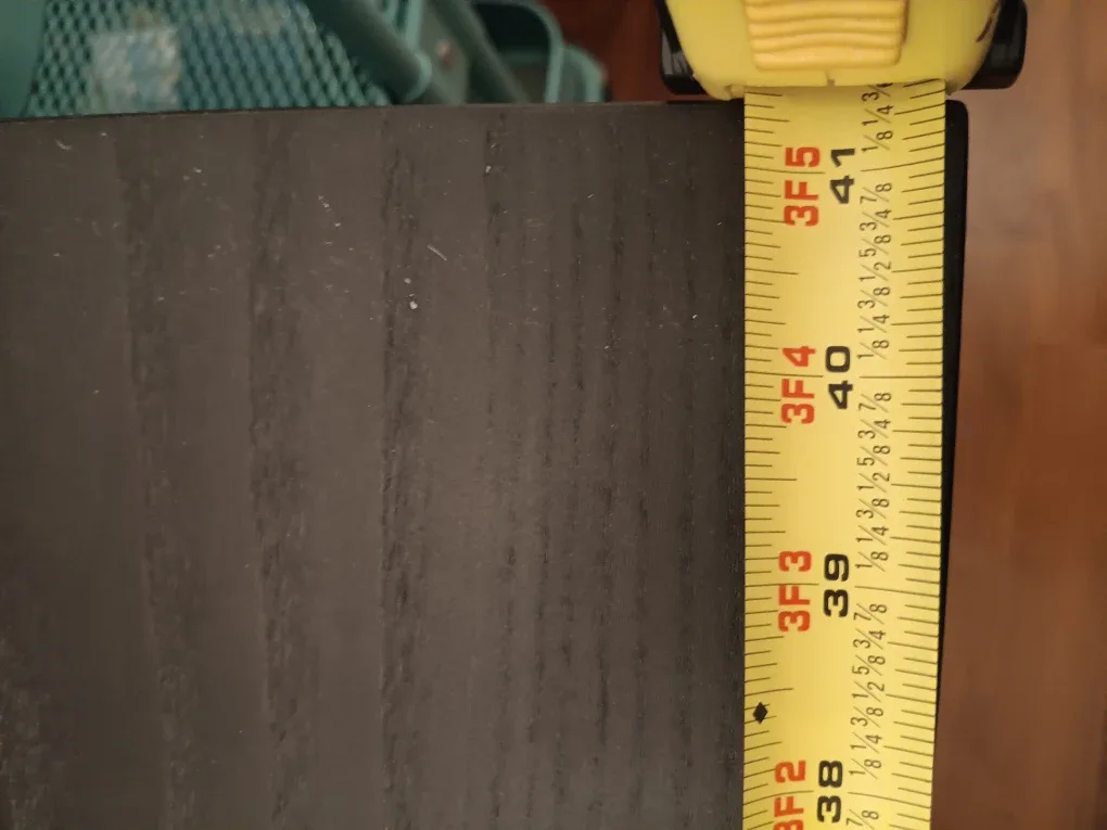 Dark Brown Ikea table with fold out leaf extension image indicator(2)