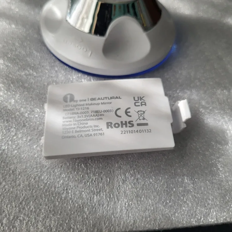 BEAUTURAL LED Lighted Makeup Mirror 10X Magnification image indicator(3)