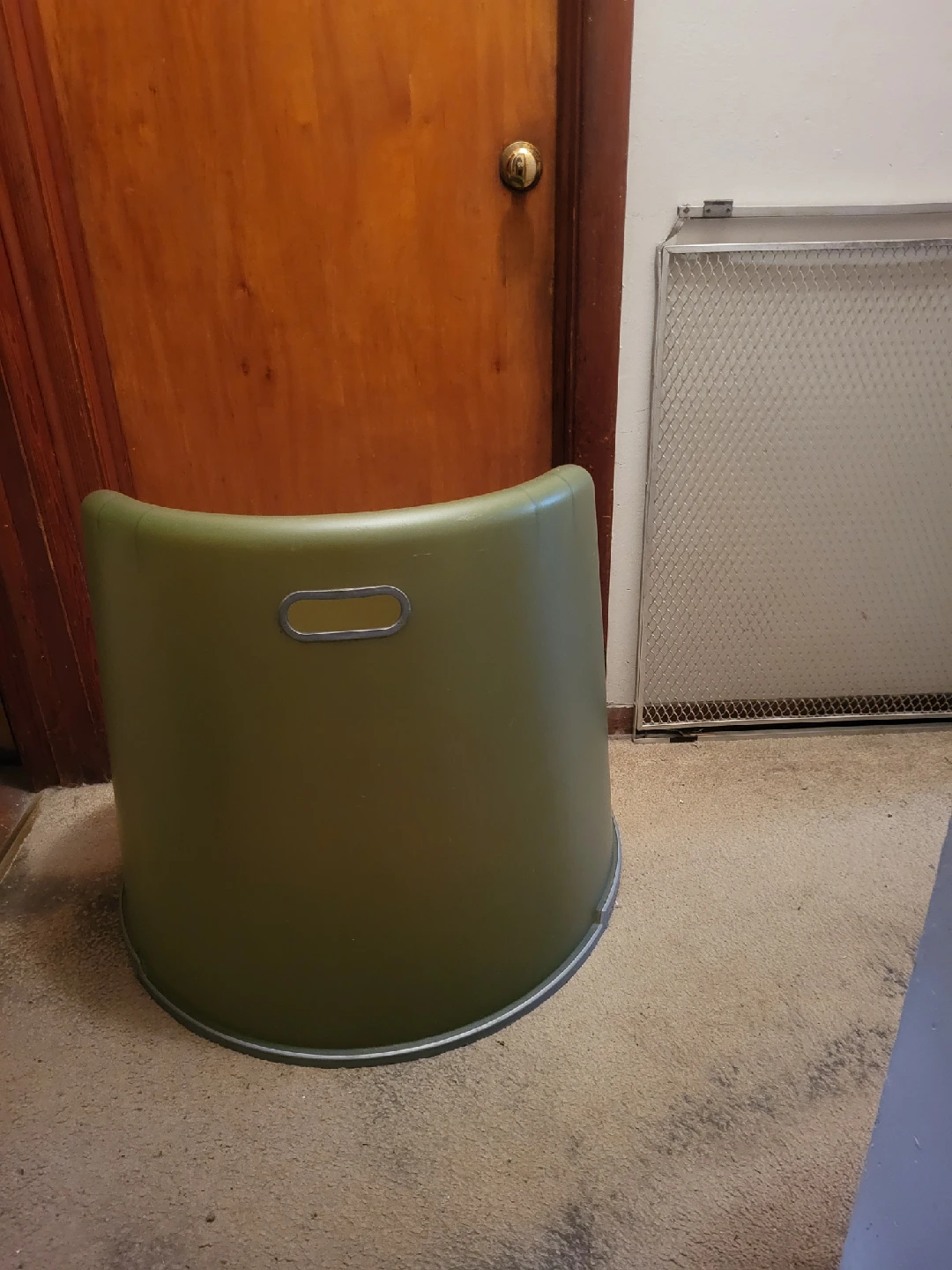 Olive Green Plastic ikea Chair - photo 2