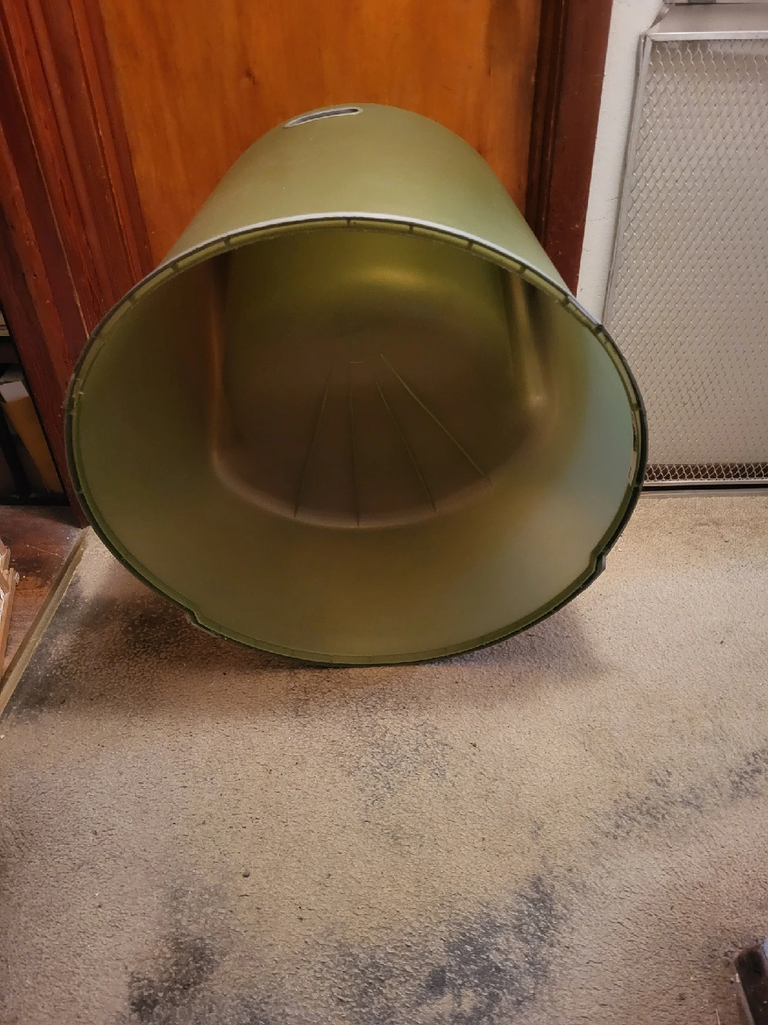 Olive Green Plastic ikea Chair - photo 3
