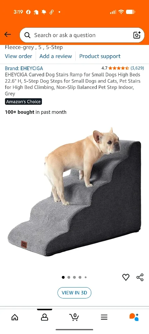 EHEYCIGA Dog Stairs - Grey image indicator(5)