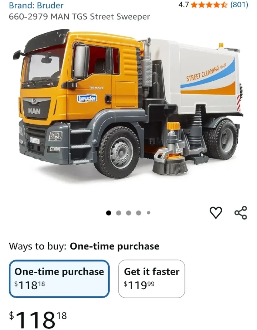 Bruder Street Sweeper Truck