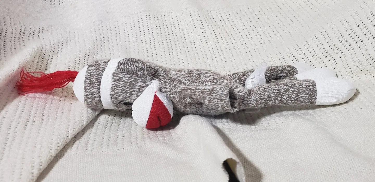 Sock Monkey Stuffed Animals - 1 Medium and 1 Small image indicator(8)
