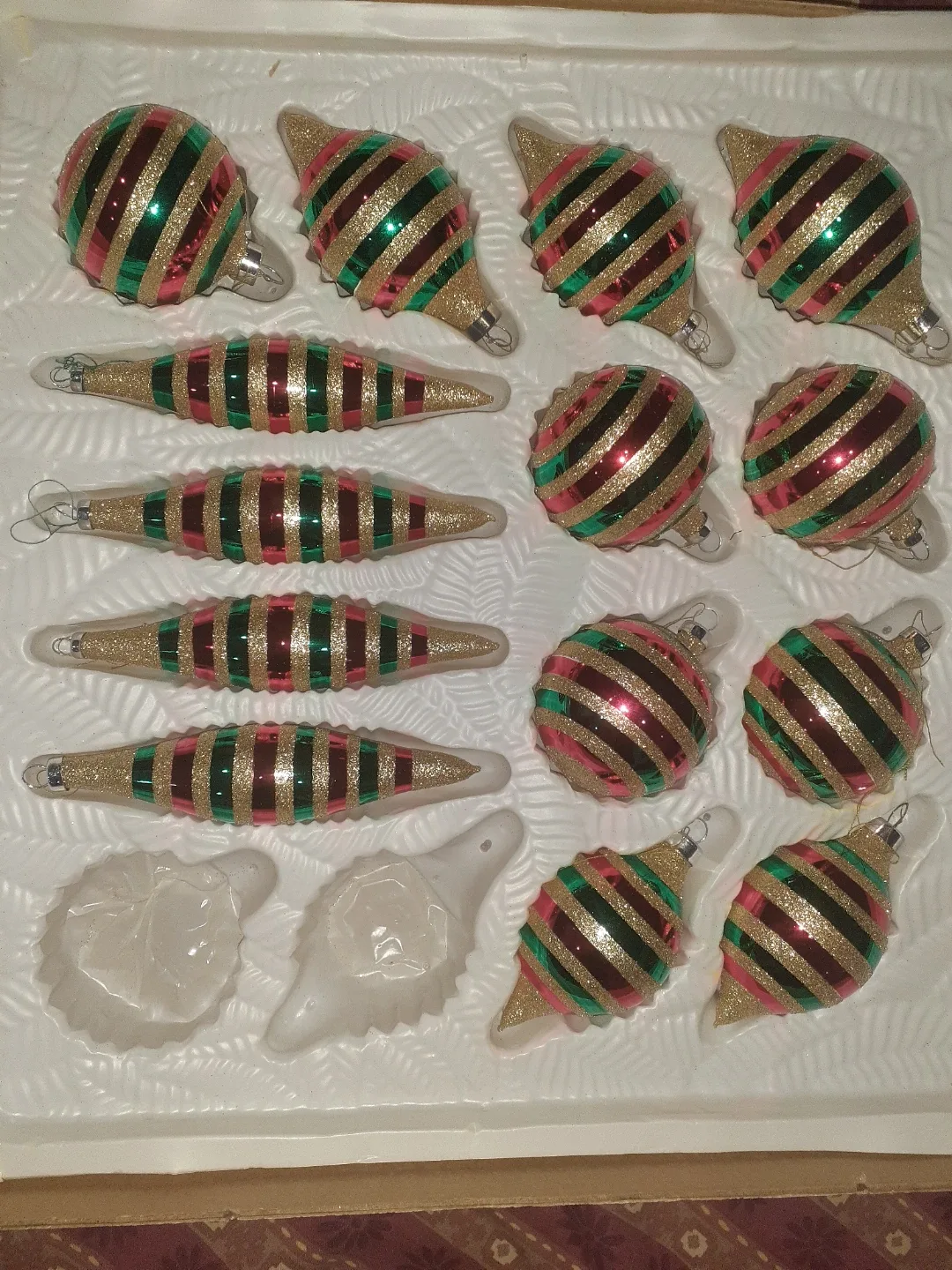 Vintage Christmas Glass Decorations