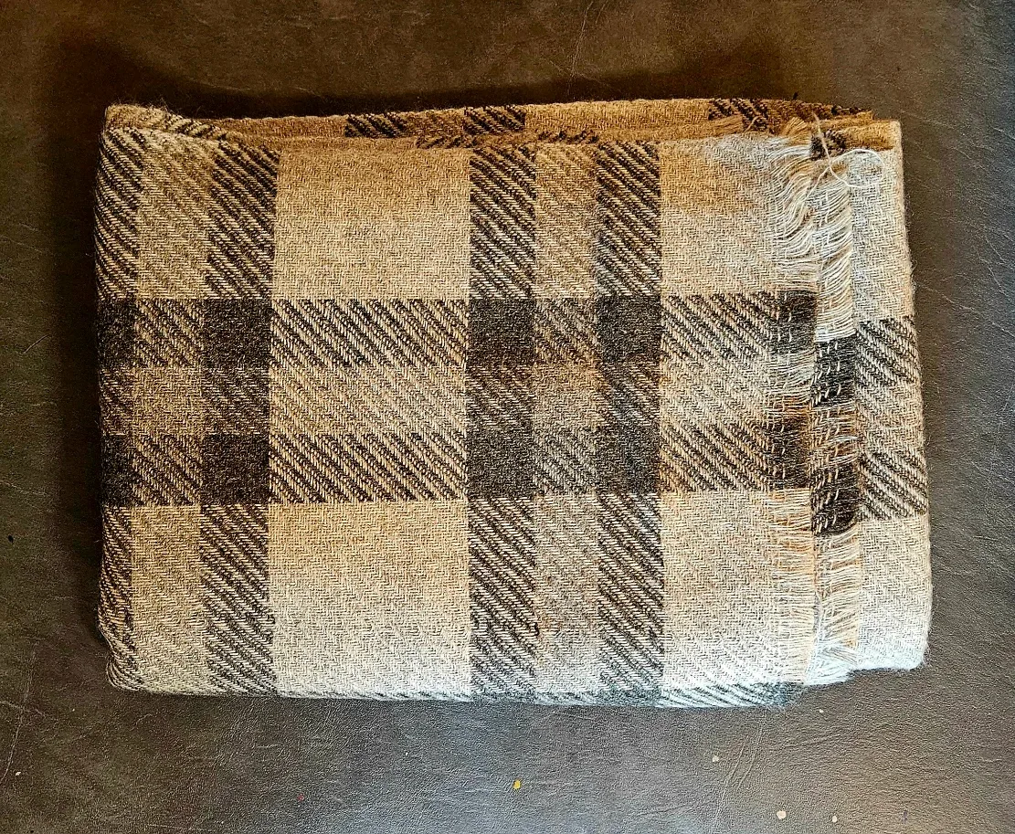 Plaid Throw Blanket - Grey & Black ✨️ image indicator(2)