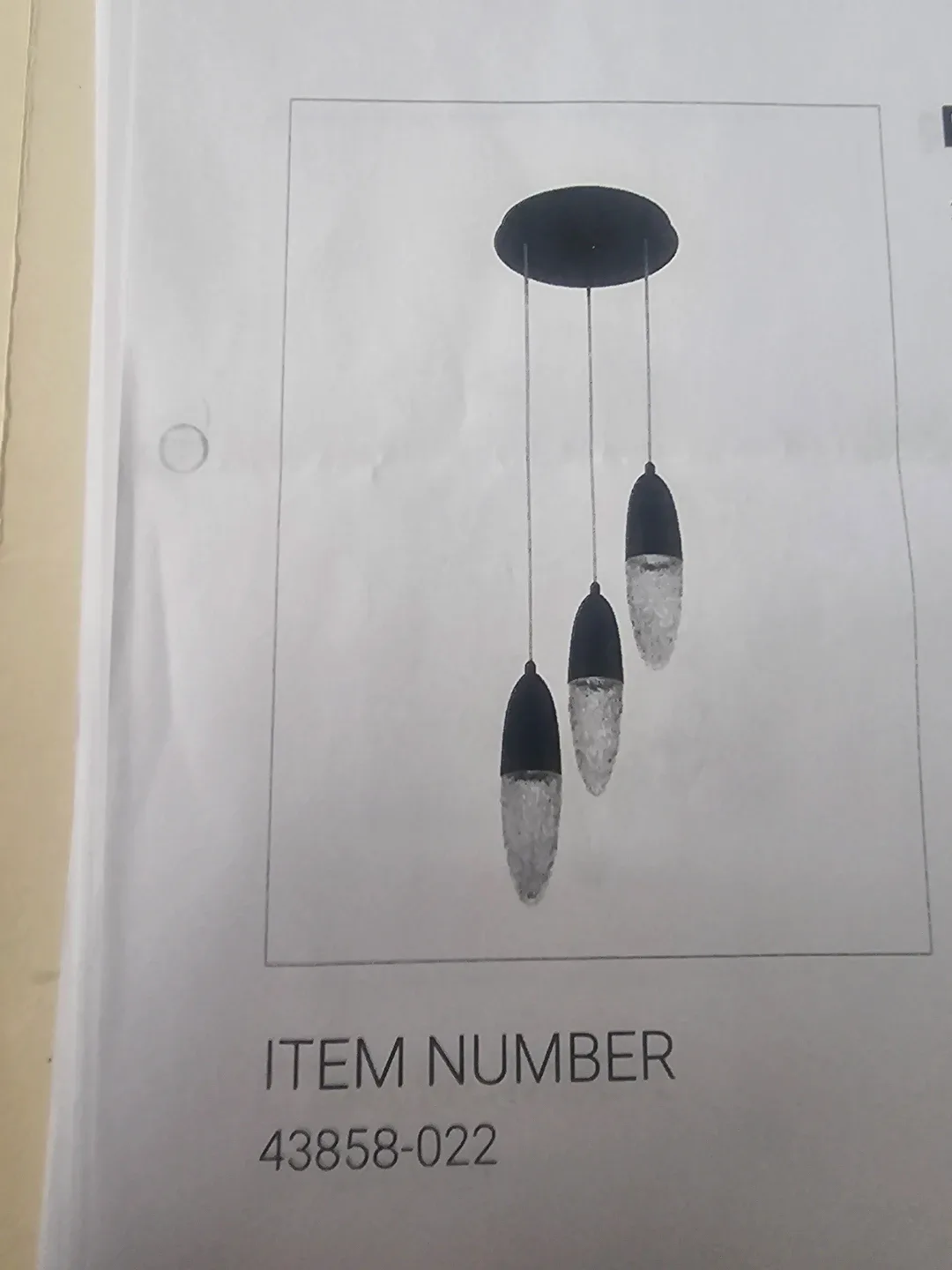 Pendant Light - Item Number 43858-022