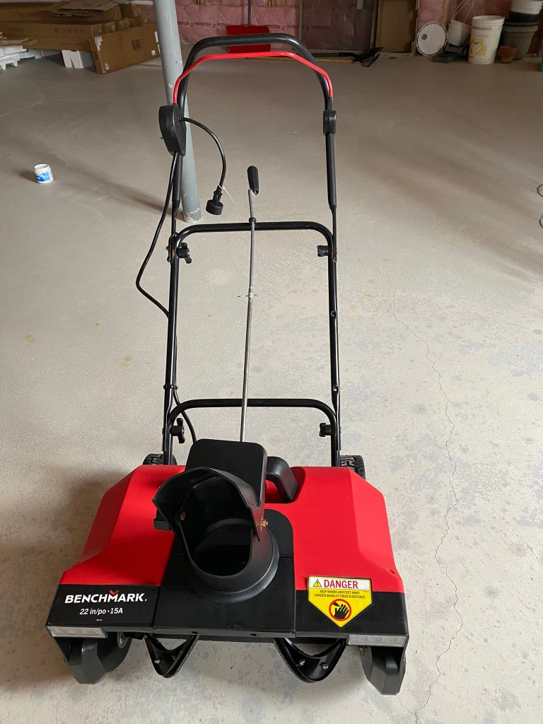 Benchmark 22" Electric Snow Blower - Like New!
