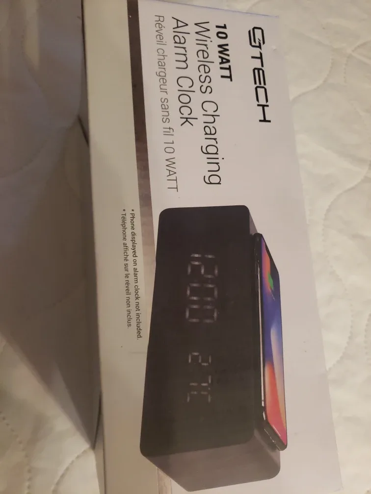 New S-Tech 10W Wireless Charging Alarm Clock