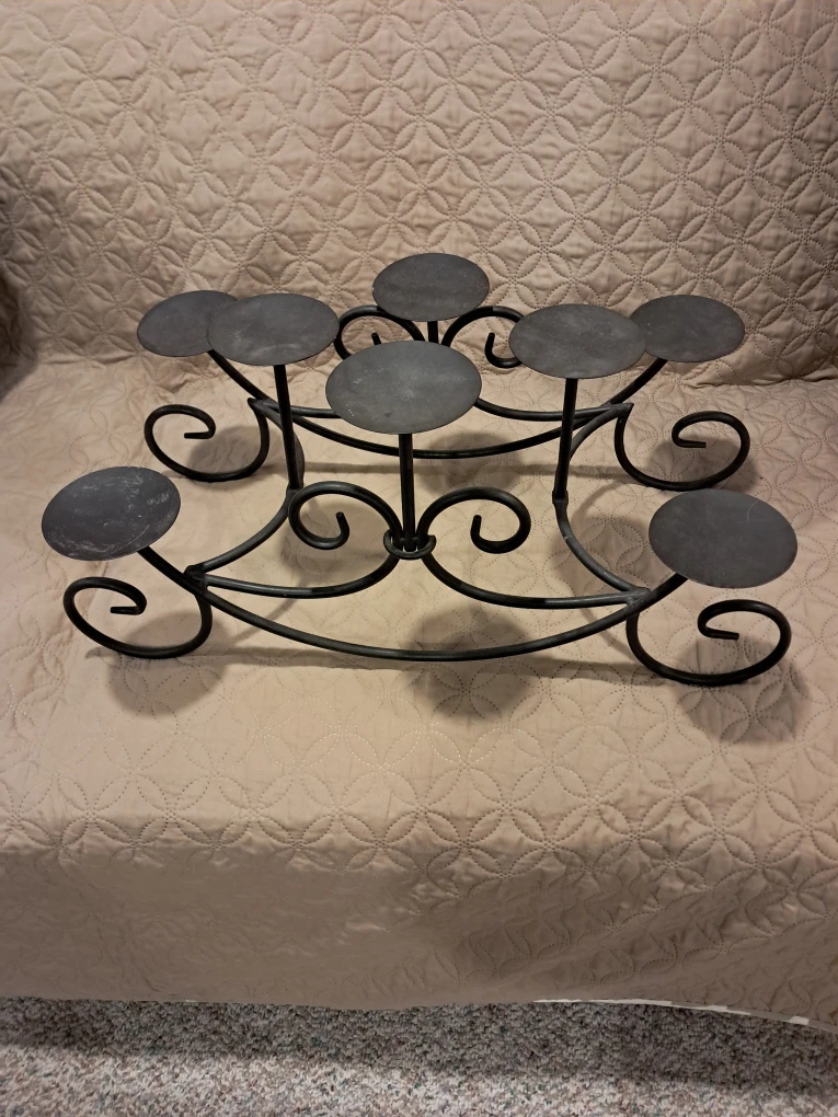 Wrought Iron Candle Holder - photo 2