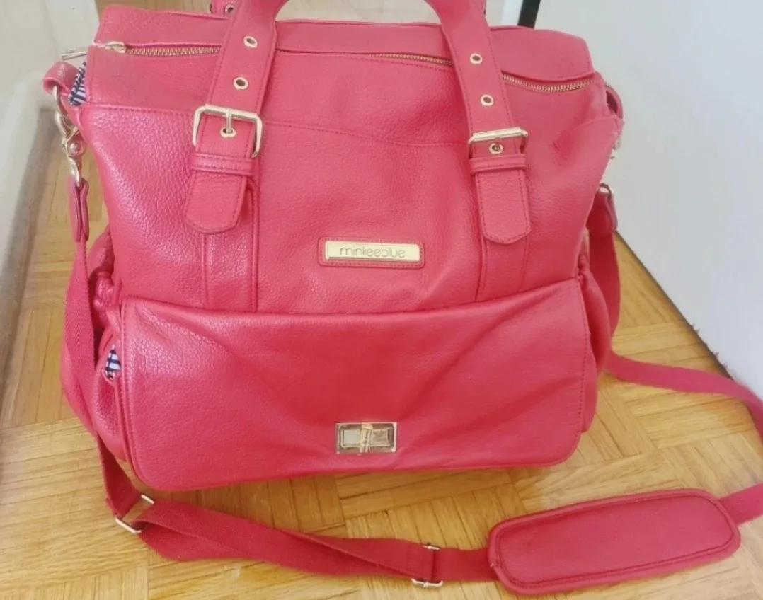 MAKE OFFER- MinkeeBlue Red  Bag image indicator(2)