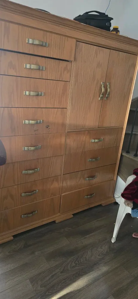 Wooden Almirah with Drawers