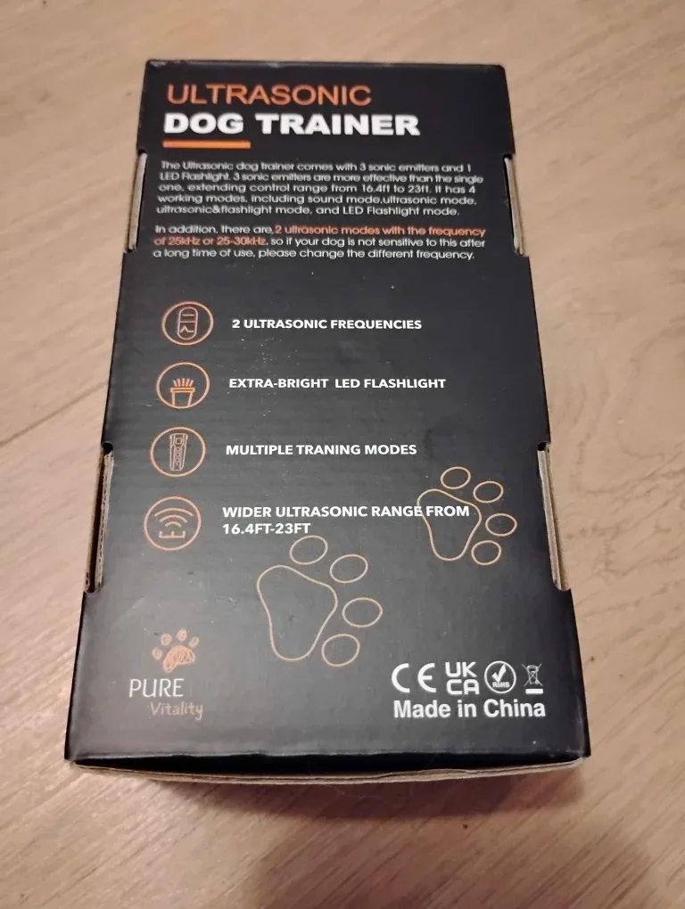 Pure Vitality Ultrasonic Dog Trainer - New in Box! image indicator(2)