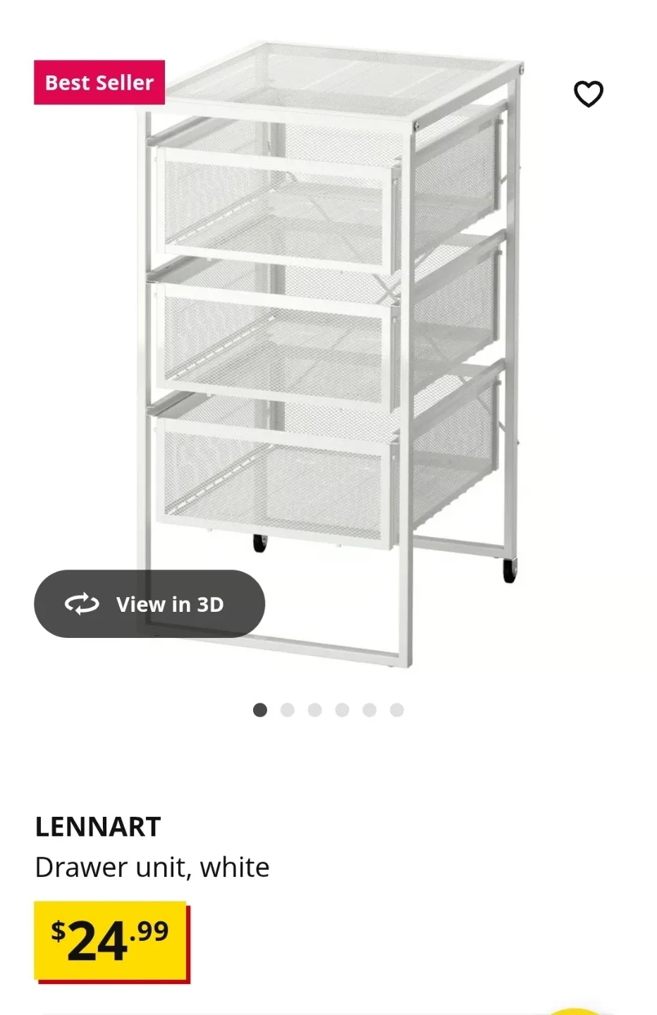 �🥕IKEA LENNART Drawer Unit - White🥕 image indicator(3)