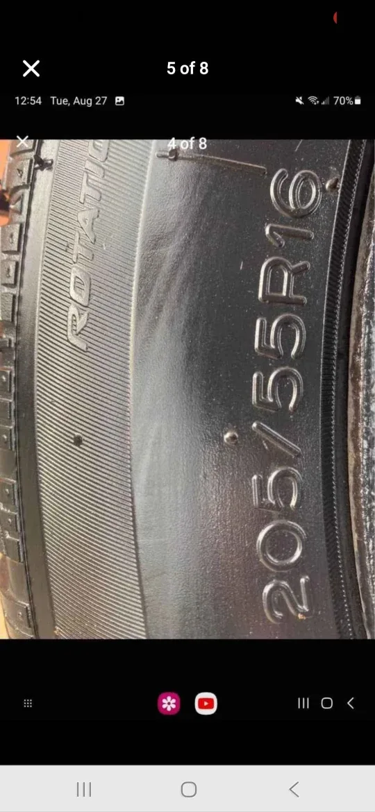 Set of 4 UNIROYAL Winter Tires on Rims (205/55R16 5×114.3) image indicator(4)