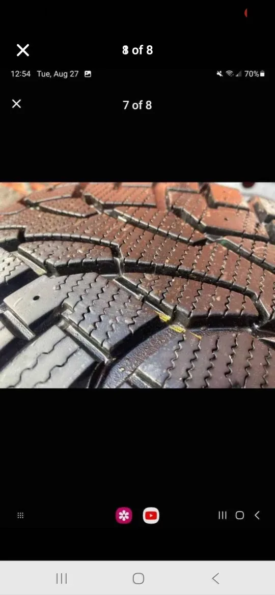 Set of 4 UNIROYAL Winter Tires on Rims (205/55R16 5×114.3) image indicator(7)