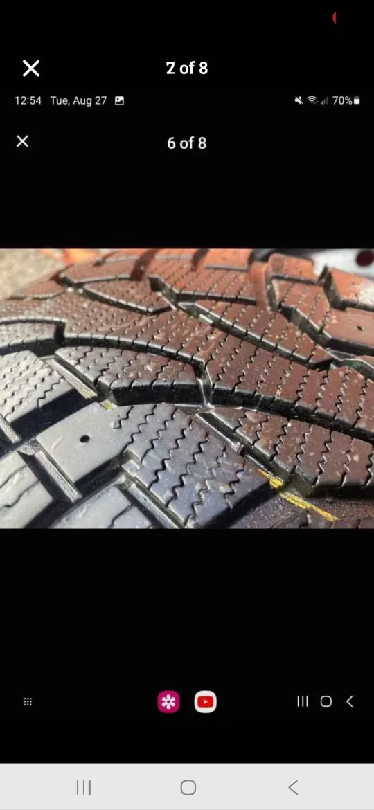 Set of 4 UNIROYAL Winter Tires on Rims (205/55R16 5×114.3) image indicator(8)