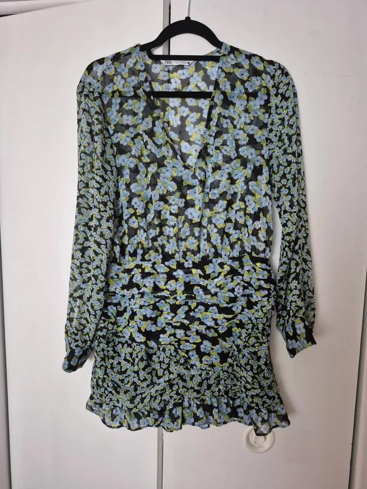 Zara Floral Print Mini Dress - Size M