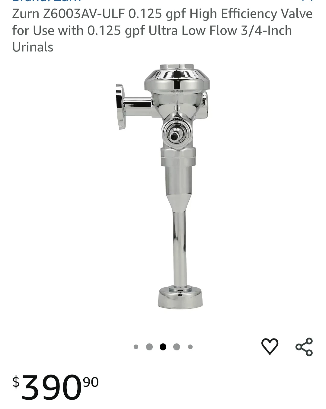 Zurn Z6003AV-ULF 0.125 gpf High Efficiency Valve - photo 2