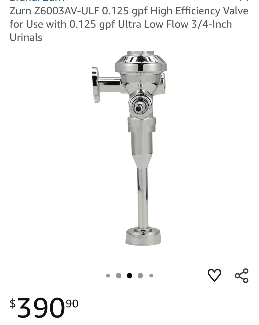 Zurn Z6003AV-ULF 0.125 gpf High Efficiency Valve image indicator(2)