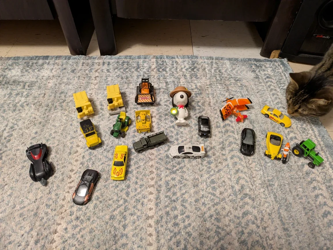 Assorted Toy Cars & Snoopy Figurine image indicator(2)
