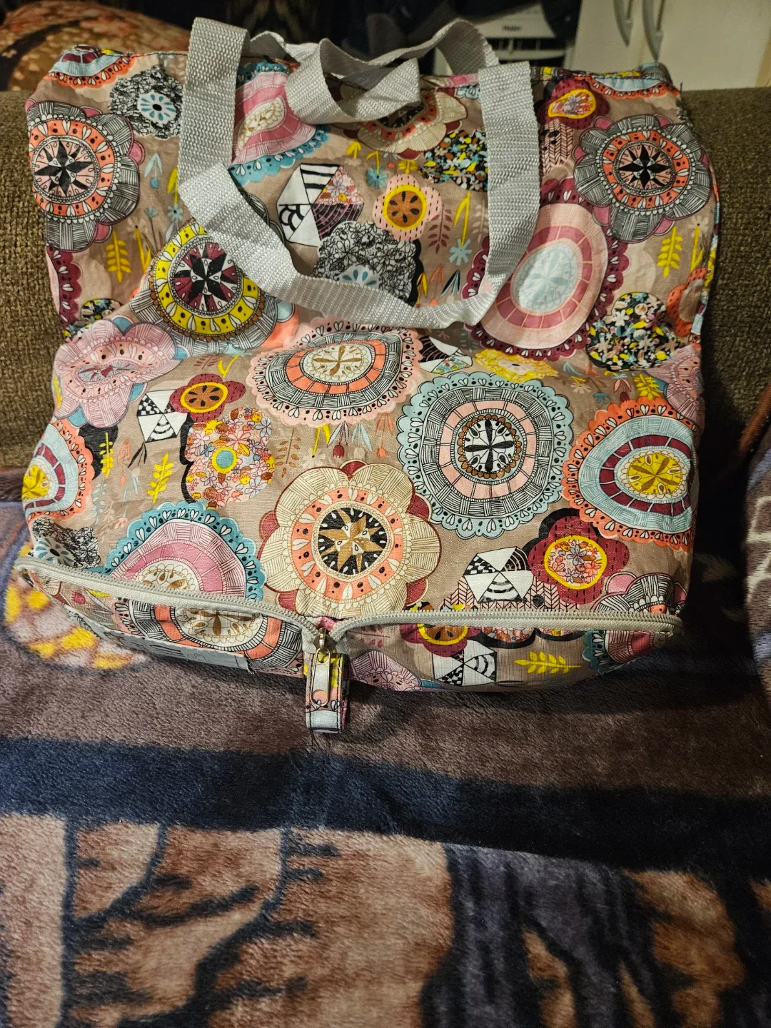 Floral Pattern Tote Bag image indicator(2)