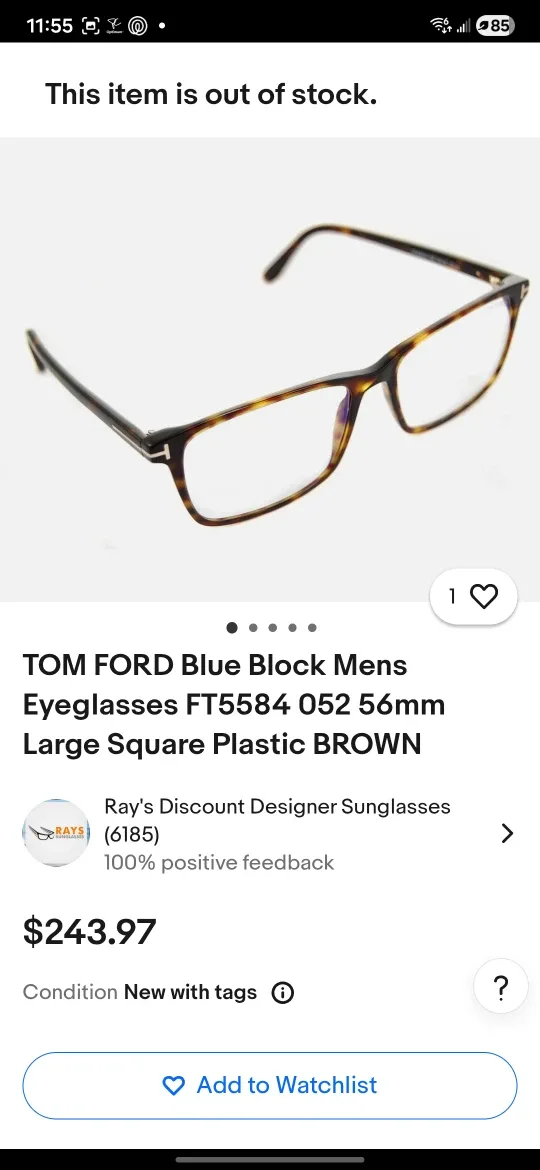 Tom Ford FT5584 052 Blue Block Glasses image indicator(2)