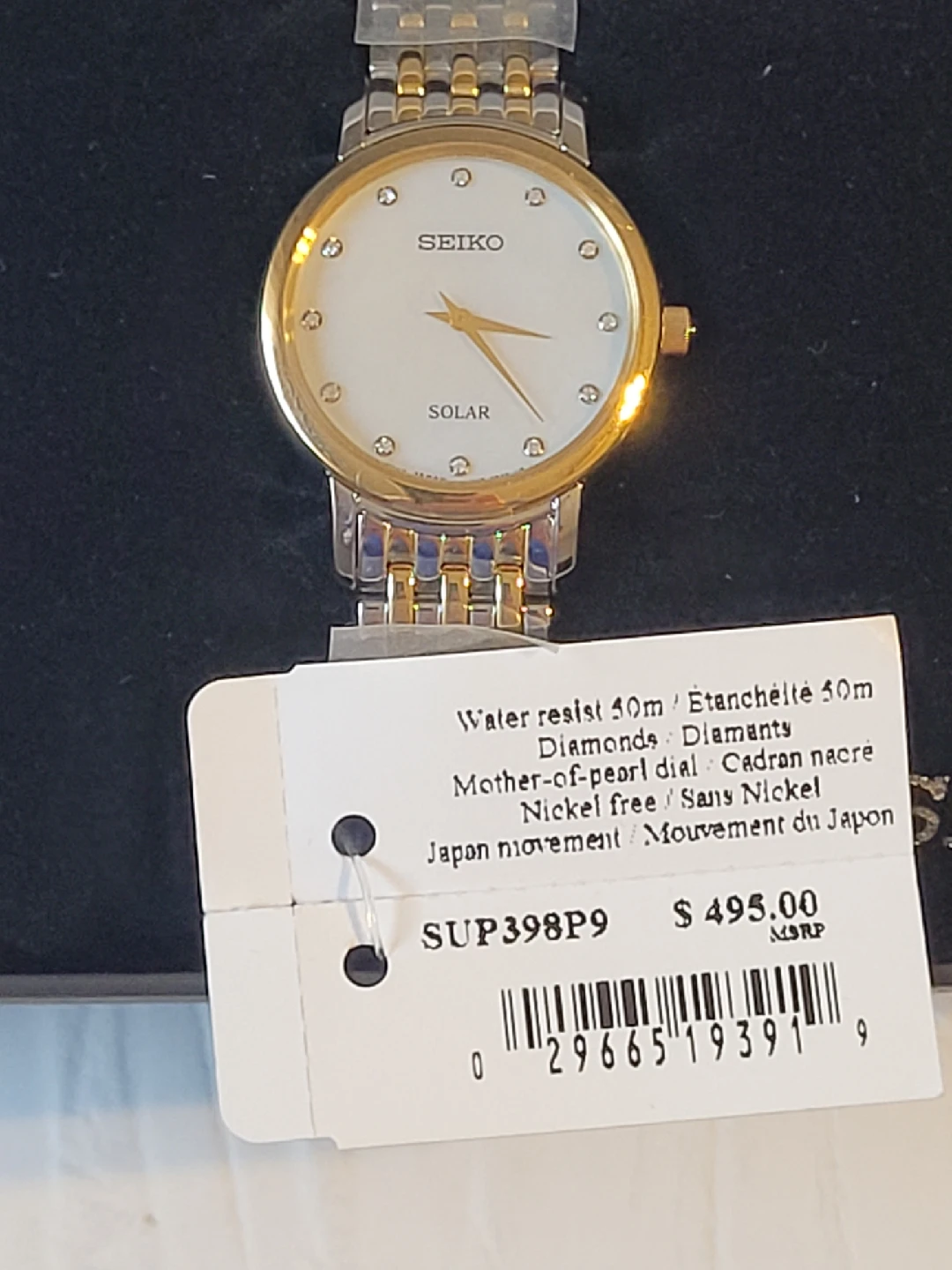 Seiko Solar SUP398P9 Ladies Watch - Like New! - photo 2