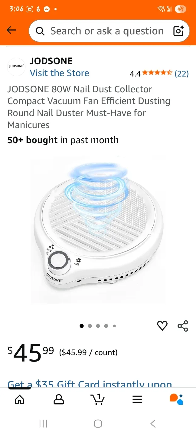 80W Nail Dust Collector- NEW