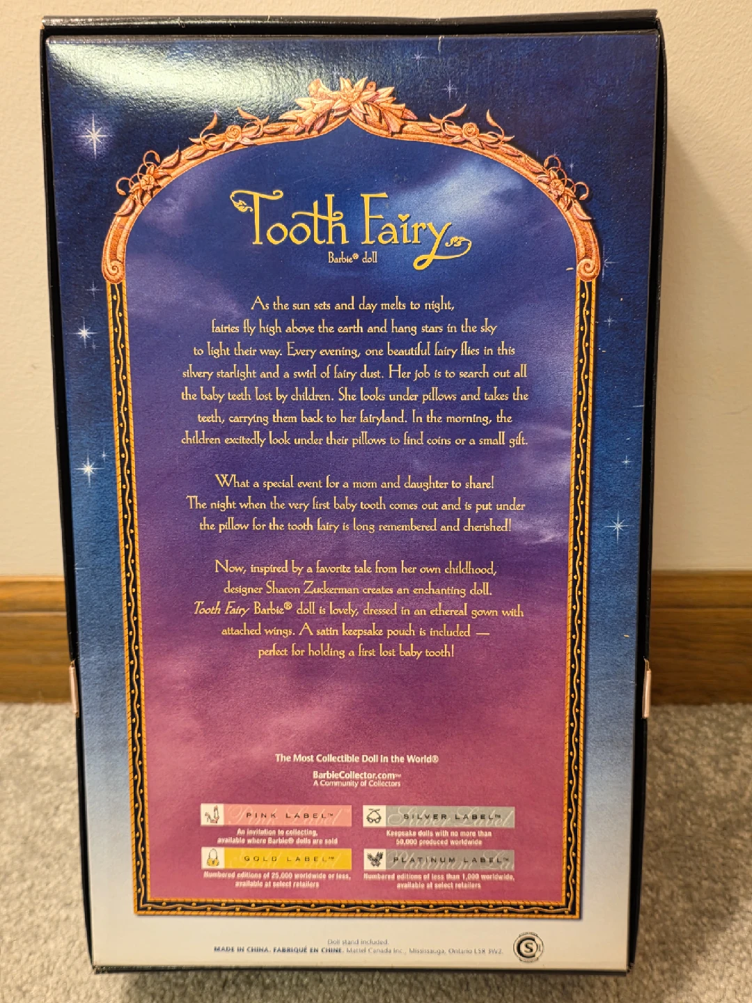 Tooth Fairy Barbie Doll Pink Label Collector - photo 2