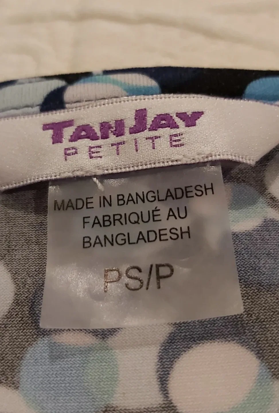 Tanjay Petite Blue Polka Dot Blouse - Size PS/P image indicator(2)