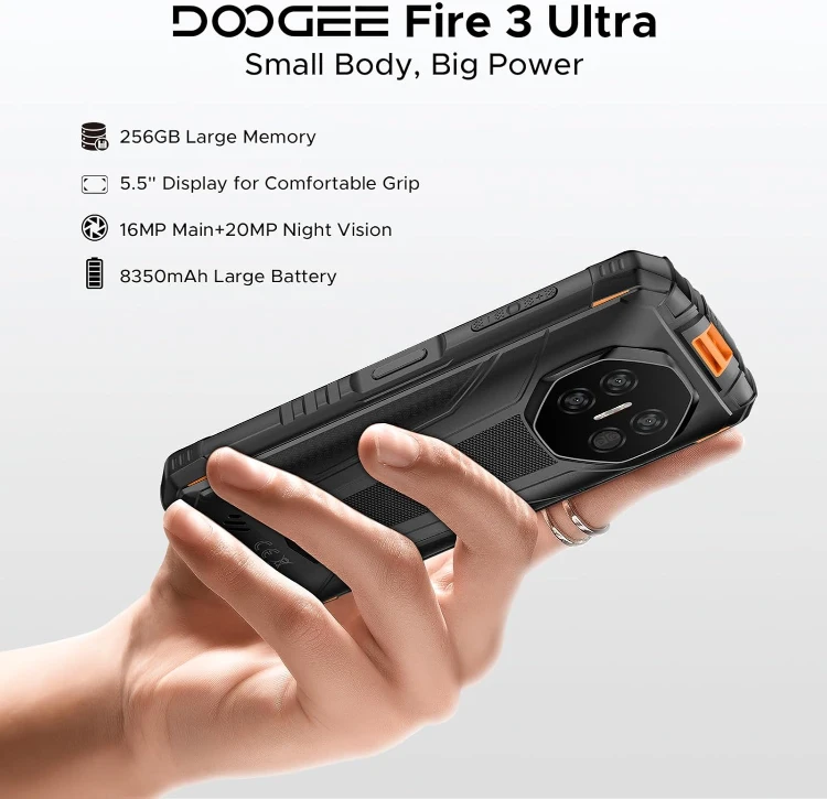 Brand New in Box! DOOGEE Fire 3 Ultra Smartphone - 256GB Storage - photo 2