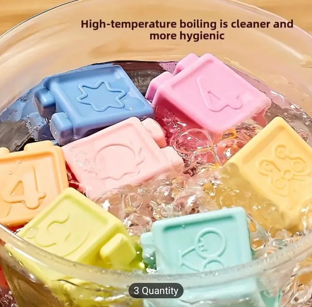 Baby Building Blocks - Educational Toy - Soft and Rubbery image indicator(4)