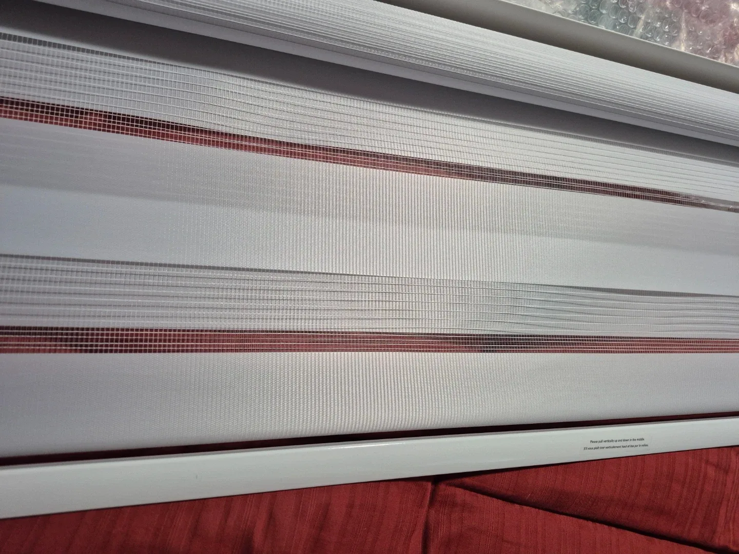 Cordless Zebra Blinds 70" x 48" White - New! image indicator(7)