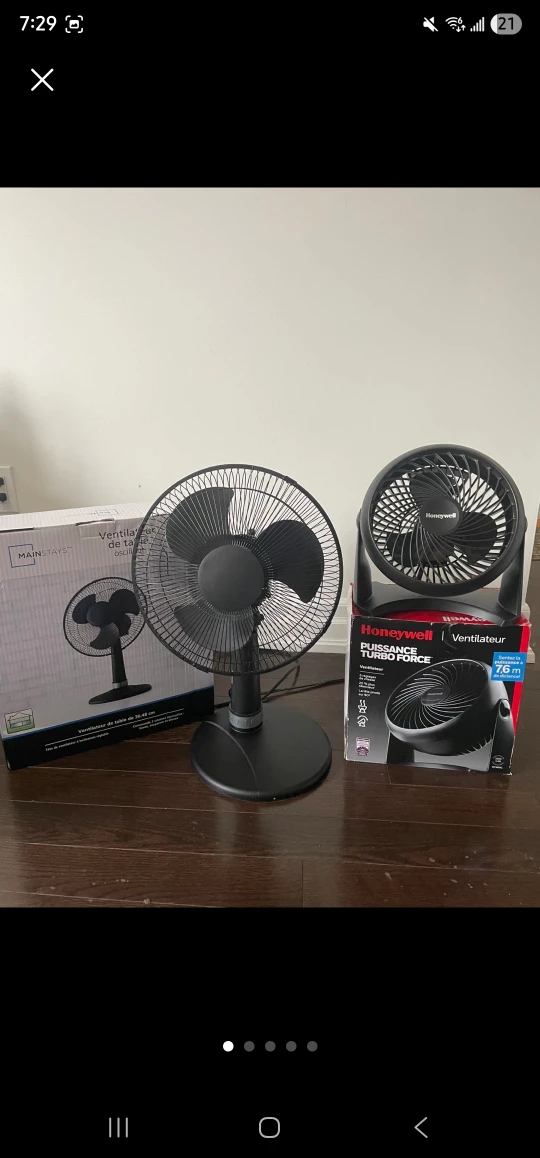 Floor Lamp with Reading Light+Table fan+Oscillating fan