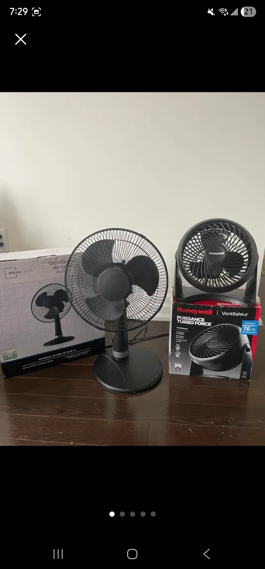 Floor Lamp with Reading Light+Table fan+Oscillating fan