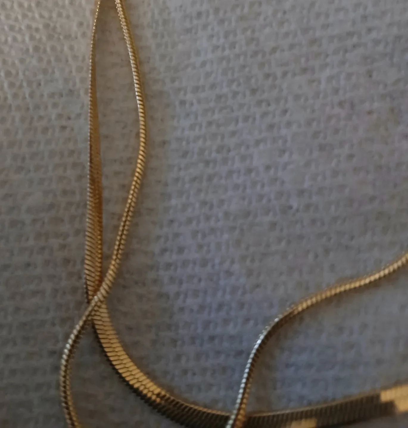 Gold Tone Herringbone Chain Necklace & Brooch Set image indicator(3)