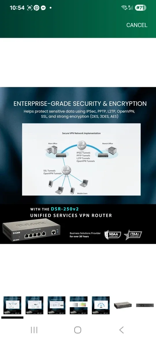 D-Link DSR-250V2 Unified Services VPN Router image indicator(7)