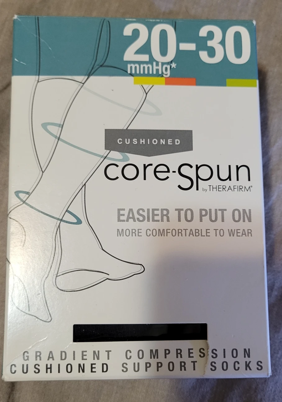 Therafirm Core-Spun Compression Socks, Size M
