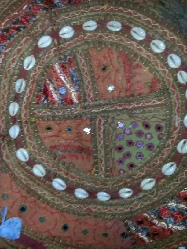 🥕 Brand New Fair Trade Indian Cotton Storage Ottoman Pouffe image indicator(3)