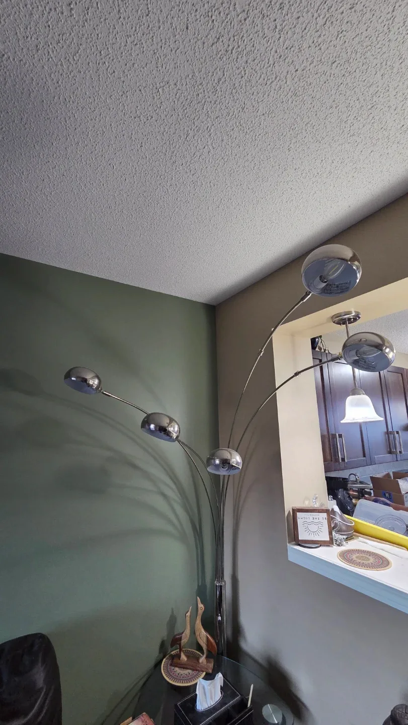 Modern Arc Floor Lamp - Silver Finish