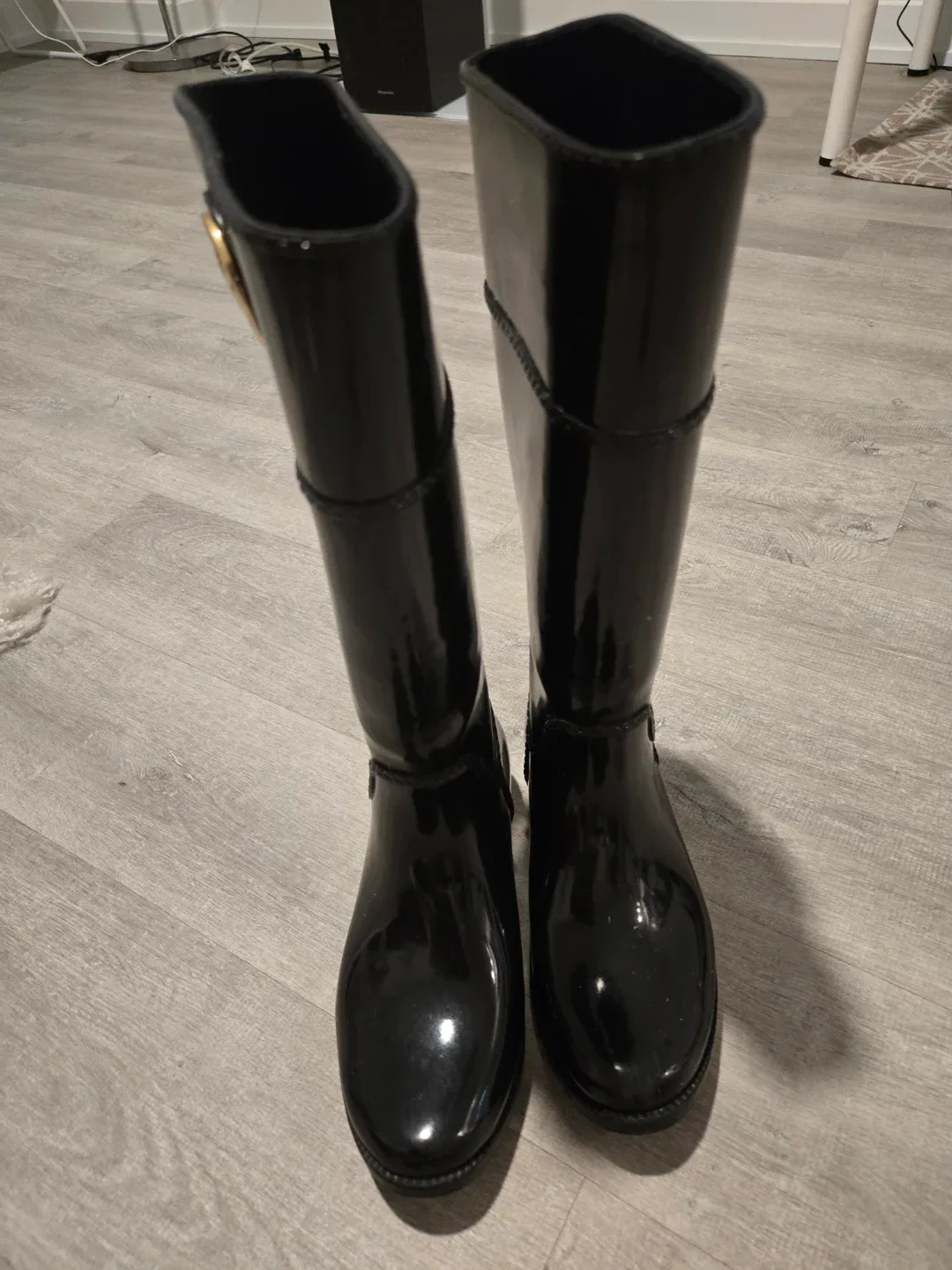 Michael Kors Black Rain Boots - Size 8 image indicator(9)