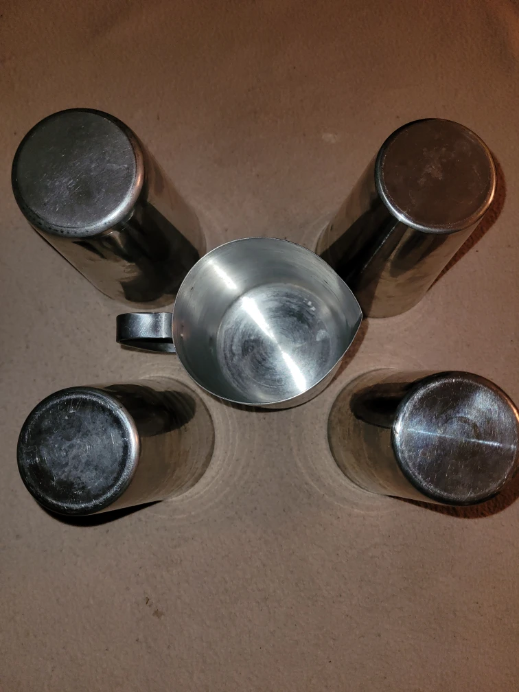 Stainless Steel Pitcher and 4 Cups 🥕🎯