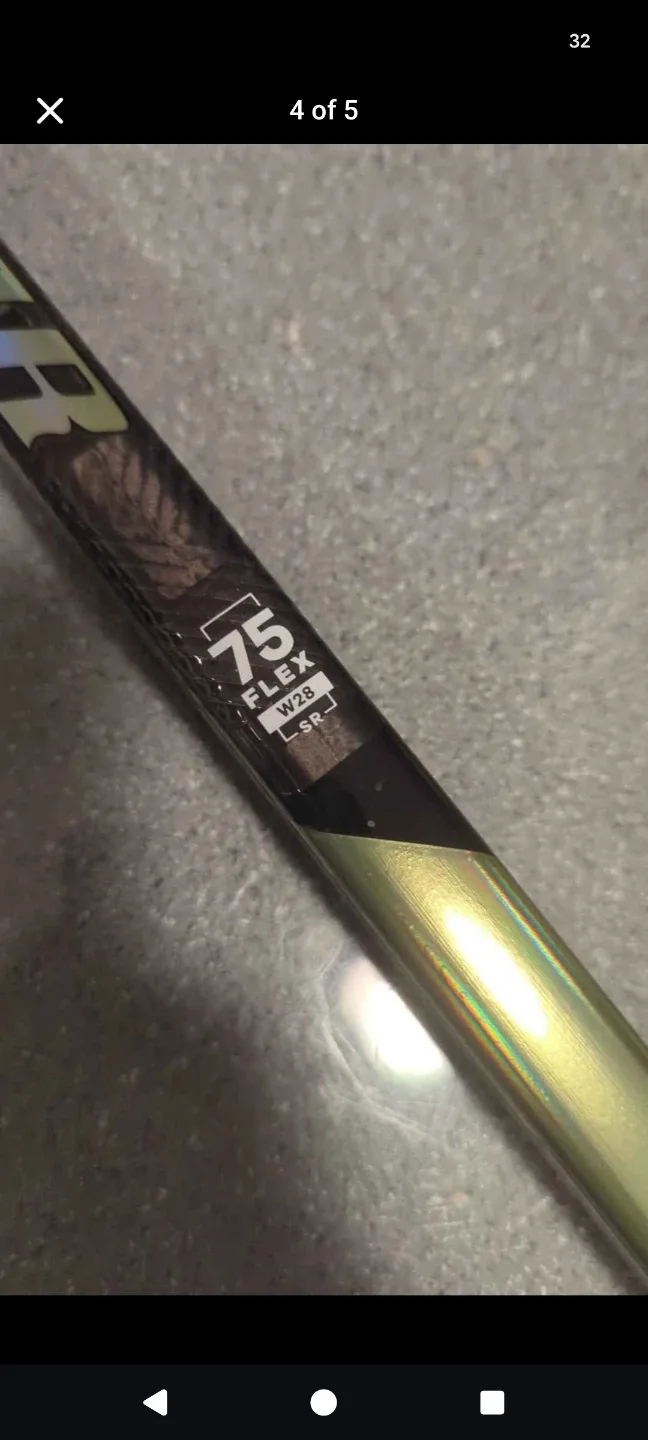 Warrior Alpha LX3 Pro Hockey Stick - 75 Flex lefty