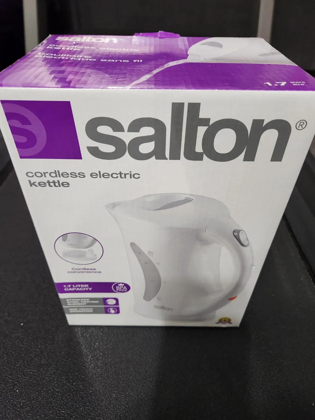 New Salton Cordless Electric Kettle 1.7L
