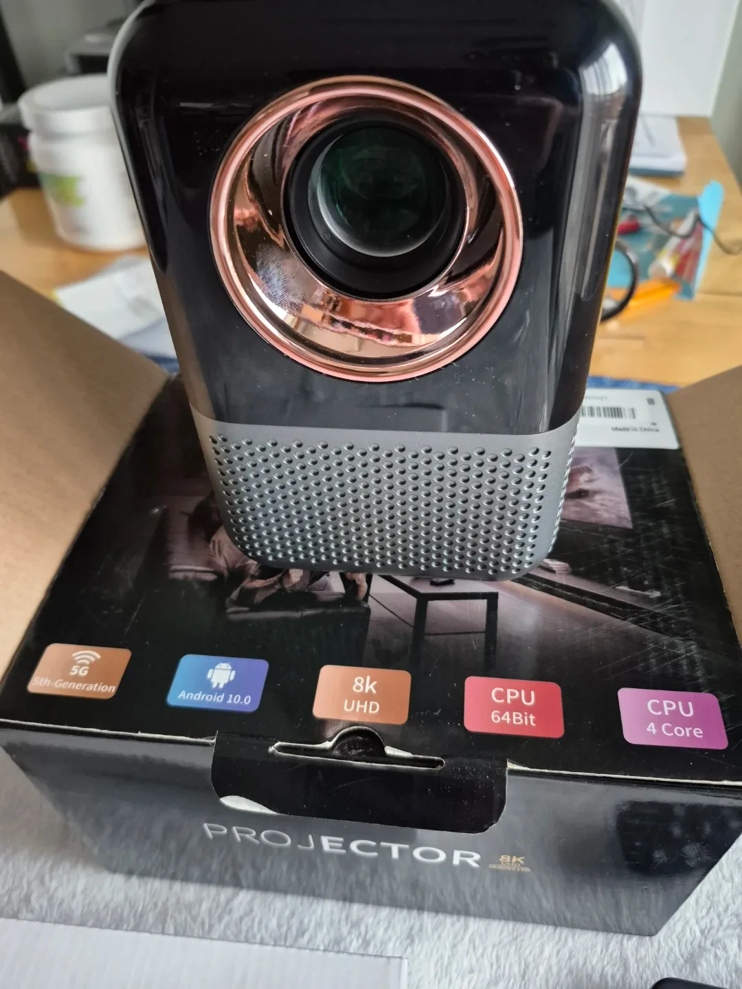 8K UHD Projector with Android 10.0, Like New! image indicator(3)