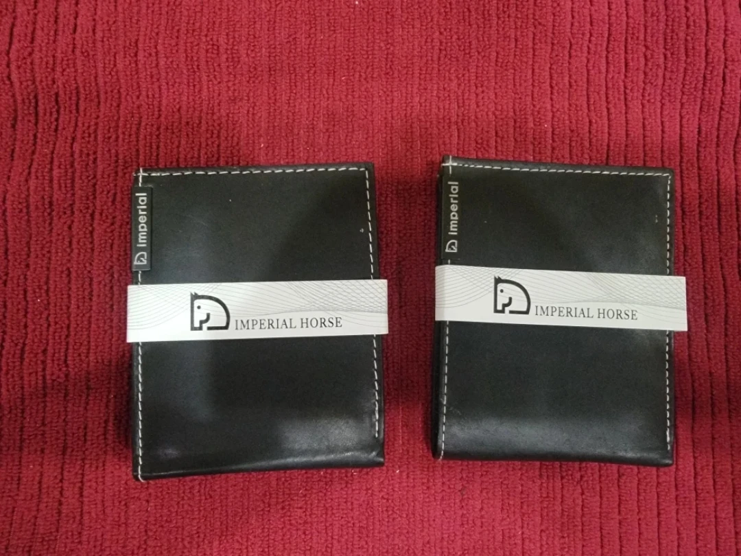 Imperial Horse Black Leather Wallet