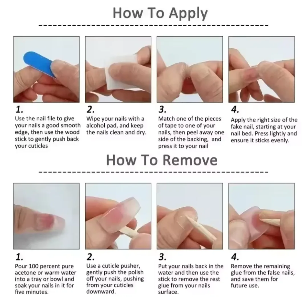 Glamorous Press-on Nails with Rhinestone Accents *high quality* image indicator(4)