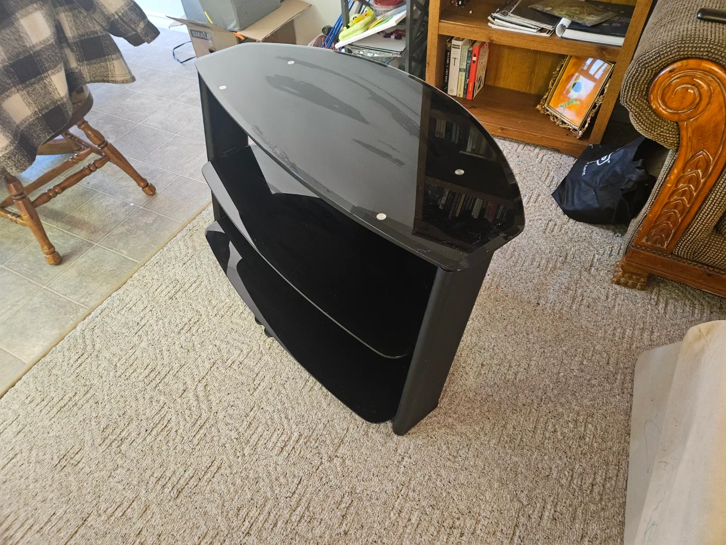 3 tiered glass media and T.V stand image indicator(4)